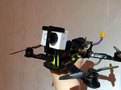 Xiaomi Yi ZMR250 dampened tilted mount