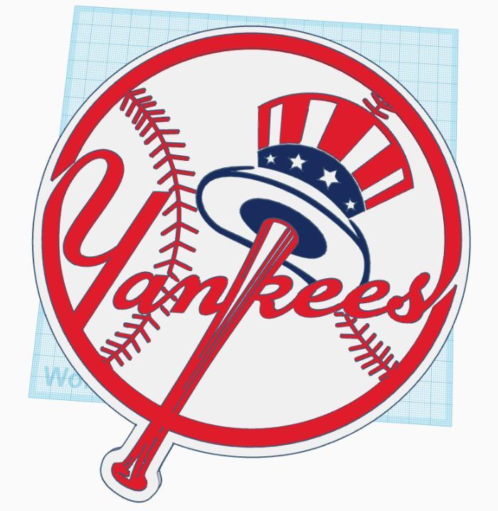 New York Yankees Wall Logo - 2 sizes