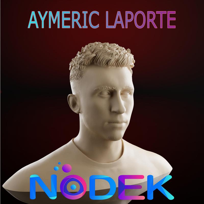 Bust of Aymeric Laporte - Al-Nassr and Spanish National Team Elite Defender