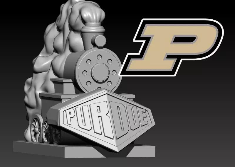 PURDUE BOILERMAKERS FOOTBALL MASCOT STATUE DESTOP - 3D PRINT