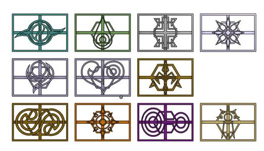 Moldes para galletas - Emblemas Digimon