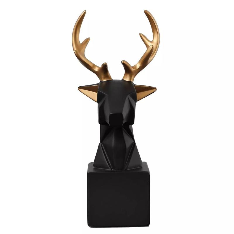 Deer head statue