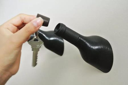 Wine Bottle Shaped Hook