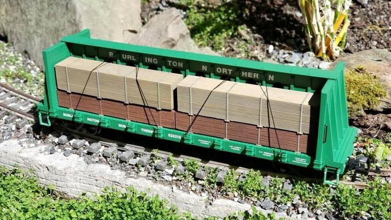 Wood Load for Center Beam Flat Car (G-Scale)