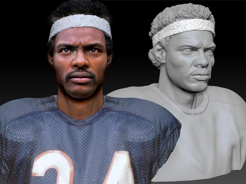 Walter Payton NFL Star textured bust