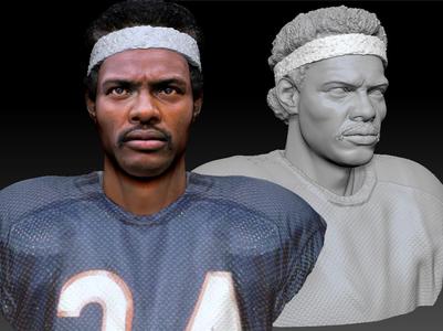 Walter Payton NFL Star textured bust