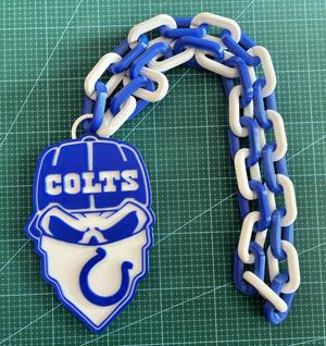 INDIANAPOLIS COLTS NFL SKULL CHAIN