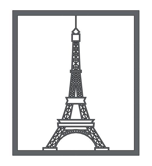 2D WALLART - EIFELTURM - Paris