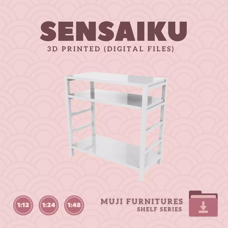 17 Muji Shelf Unit for Miniature Dollhouse Muji 3D Print