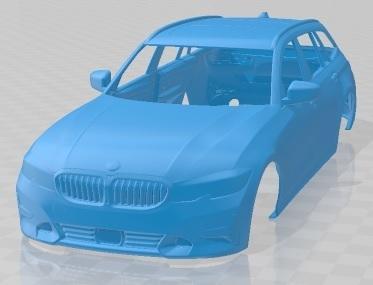 BMW 3 Series Touring G21 2020 Printable Body Car