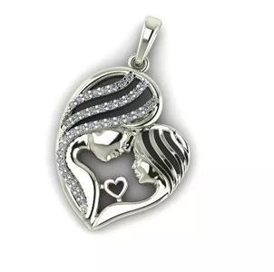 28 Mother Daughter  mom Pendant