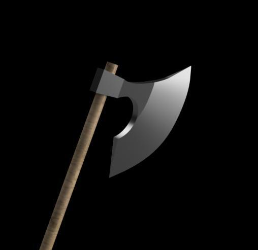 Viking Axe V3 For Cosplay - Large Head (2 Handed BattleAxe)