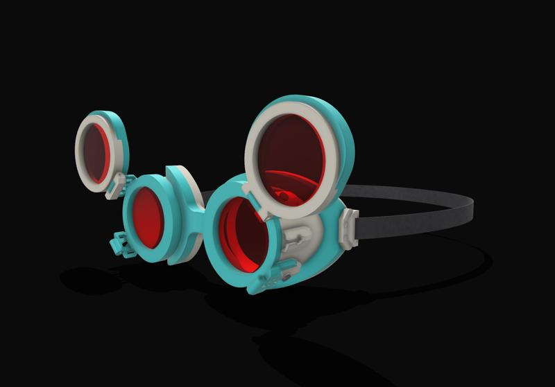 Steampunk Glasses V01