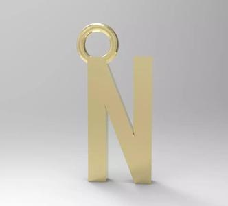 ALPHABET LATTER N PENDANT