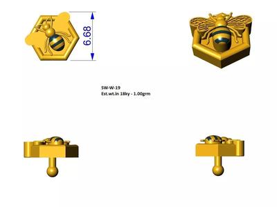 honey bee buzz apple watch charm