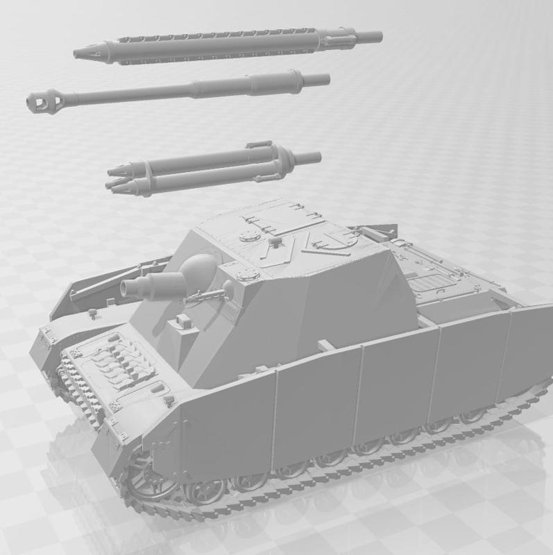 Sturmpanzer Brummbar, Barenkatz, and Lichtbar for Dust Warfare 1947