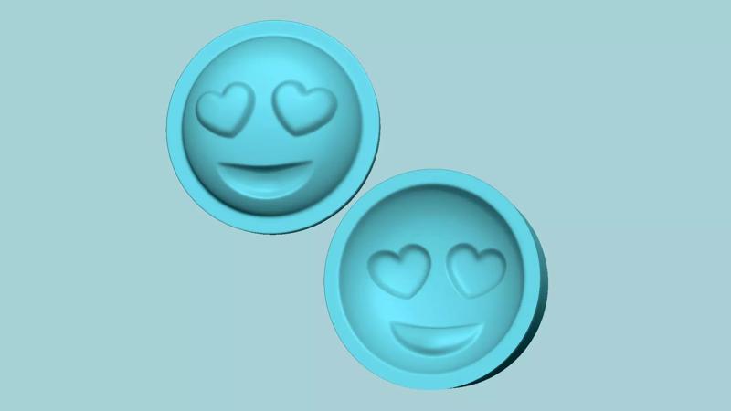 Emoji 01 Heart Eyes - Molding Arrangement EVA Foam Craft