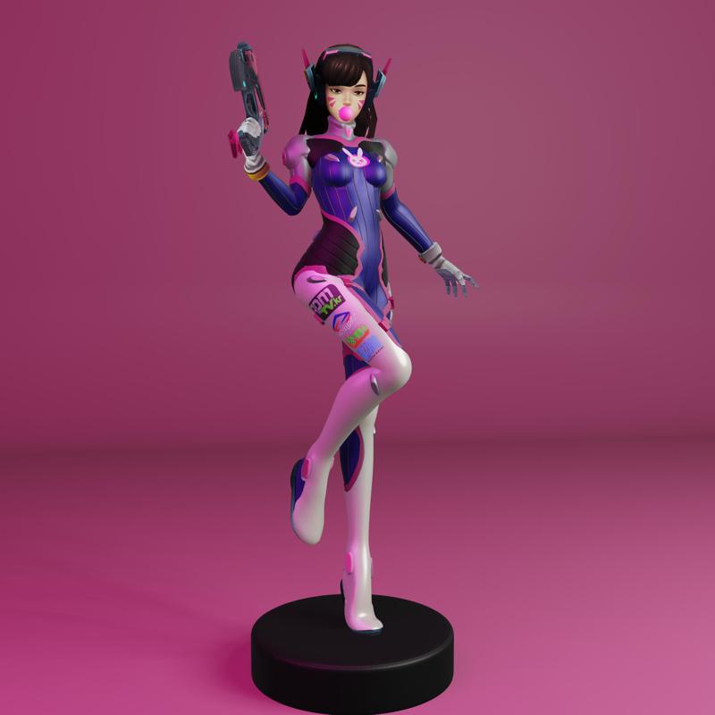 D.VA Overwatch Ready For Printing