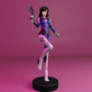 D.VA Overwatch Ready For Printing