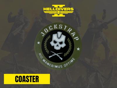Helldivers 2 coaster - Jockstrap model