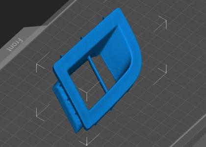 Renault Megane 2 – Windshield Vent Grille (STL File for 3D Printing)