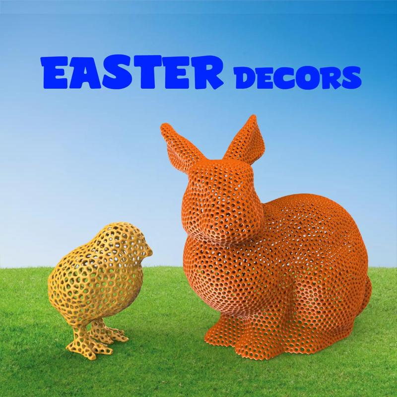 Easter Decors Rabbit and Chick Easter Gift Idea Home Decor