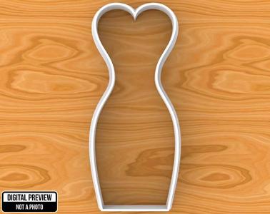 Wedding Dress Cookie Cutter