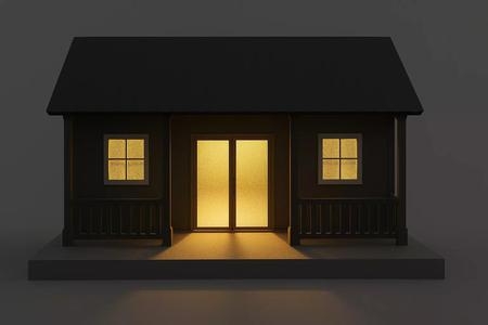 3D Stylized House Model with  wide space
