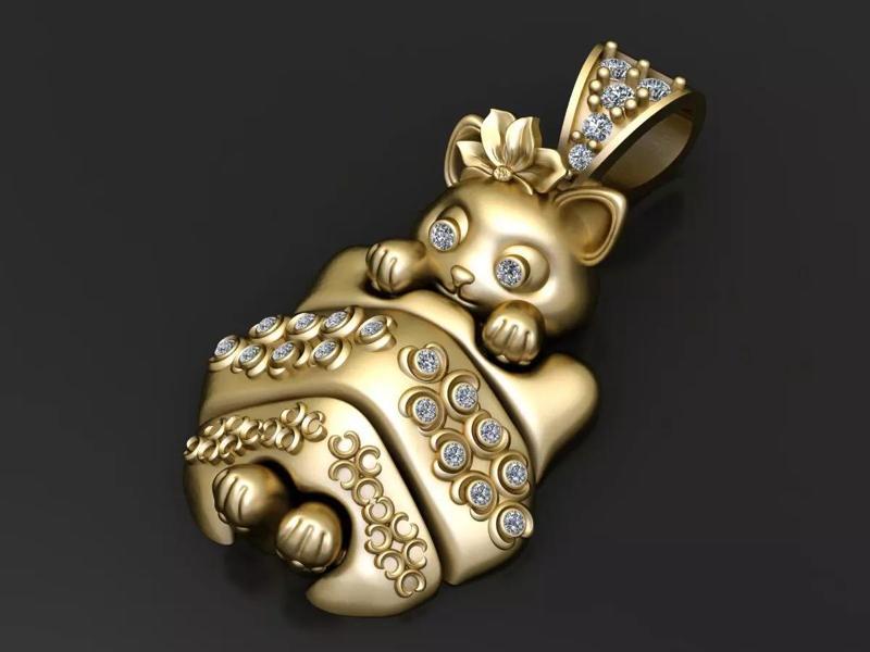 FUNNY TREADY PENDANT 3D PRINTABLE MODEL