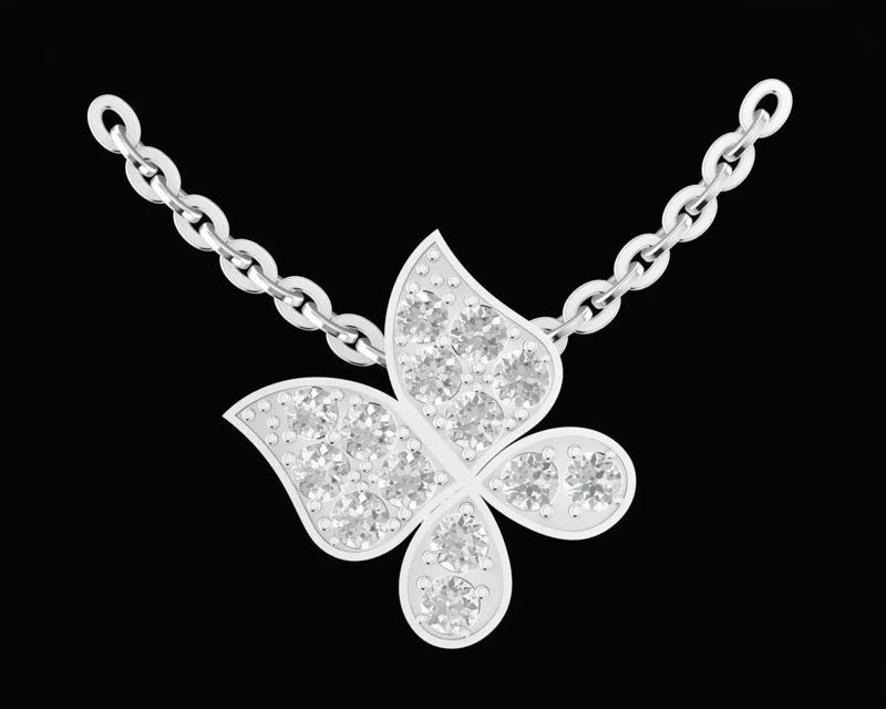 5a Diamond ButterFly Pendant Bracelets