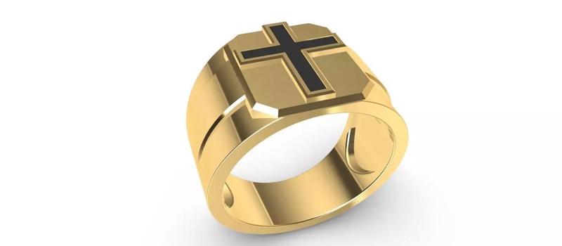 Shield Cross Ring