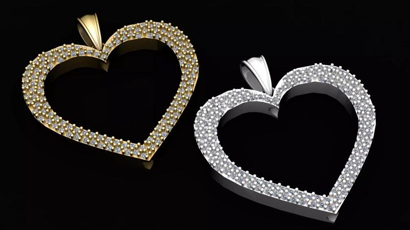 HEART DIAMOUND PENDANT
