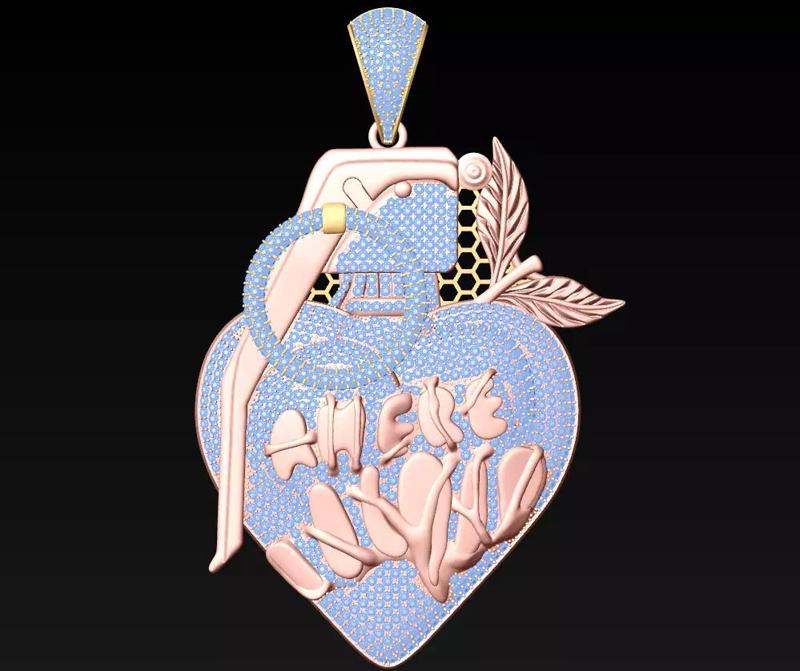 Heart pendant - AMERE pendant - N717944