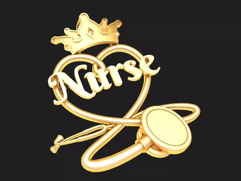 Nurse Pendant - Stethoscope Pendant - N716512A