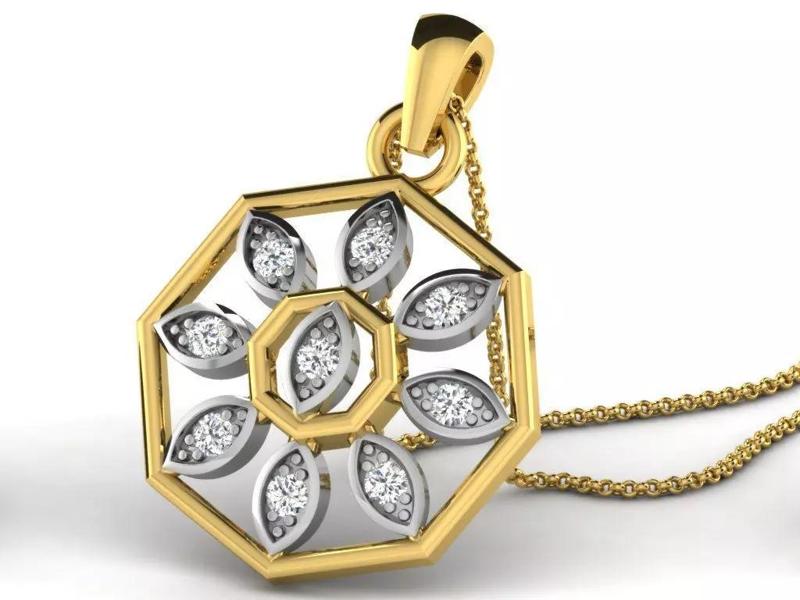 Jewelry 3D Models with render and 3dm  stl -DP-5706