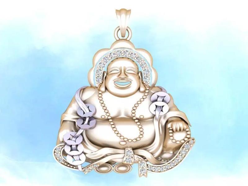 Maitreya Buddha pendant - Buddha pendant