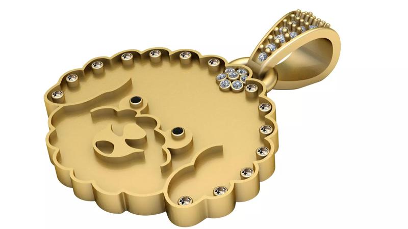 Fashion Malabar  PANDANT 3D PRINTABLE MODAL