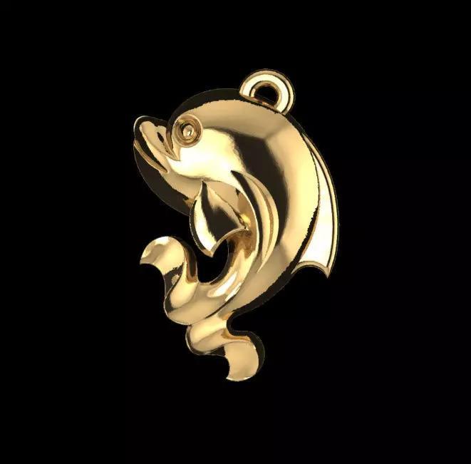 Dolphin jewelry pendant 2