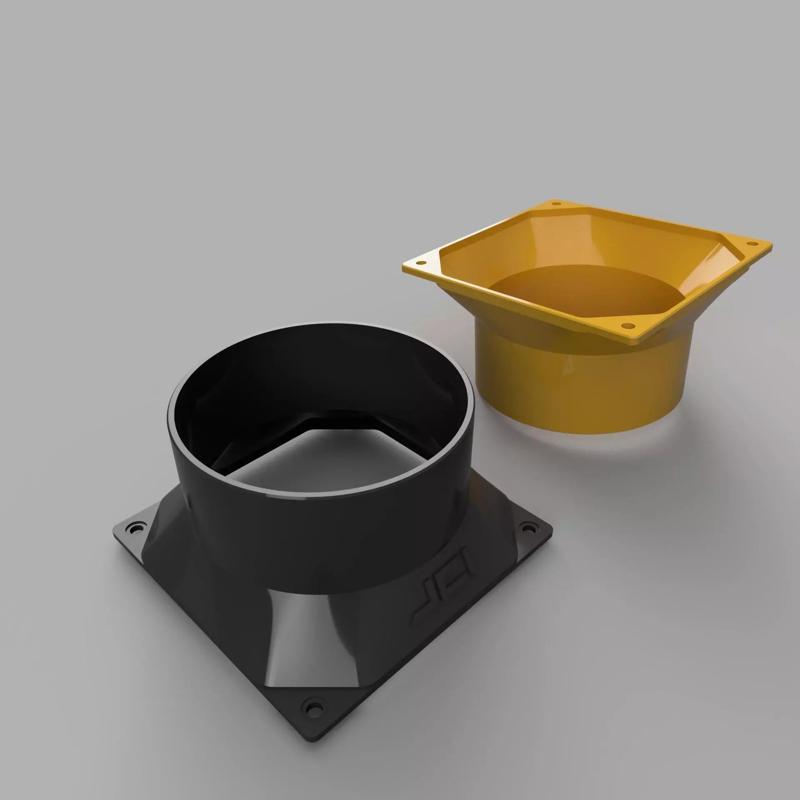 4-inch Shroud for ASICs with 120mm fans