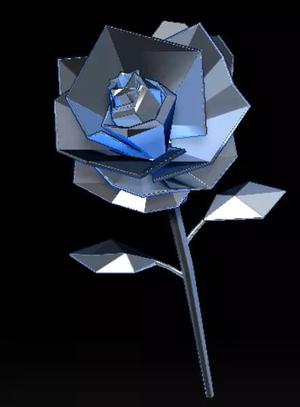 Rose Love LO POLY 3d print model