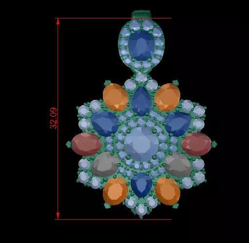 Pear Oval Round And Cushion In a Pendant