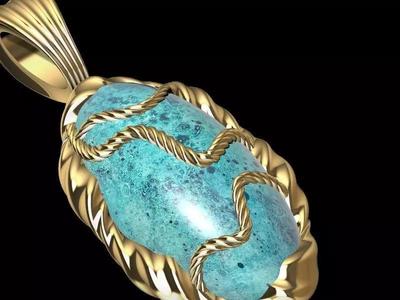 ORGANIC MODEL CAGESET PENDANT STL VERIFIED