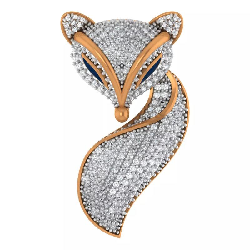 FOX PENDENT DIAMOND