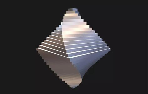 Double pyramid spiral vortex octahedron