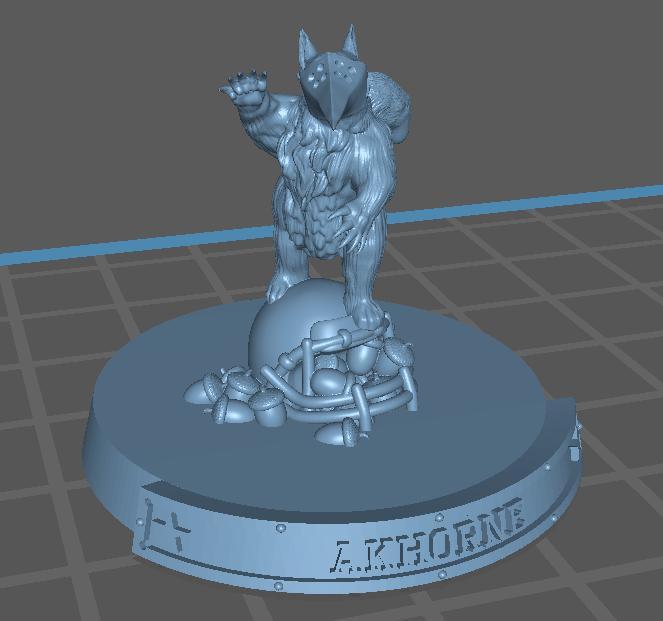 Akhorne with helmet for Blood Bowl