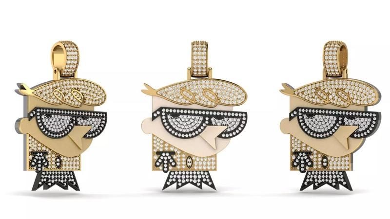 Dexter Cartoon Hiphop Pendant