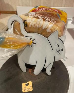 Cat Bread Clip COMMERCIAL LICENSE- Limited Time Offer!!