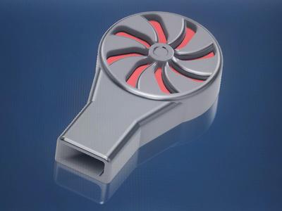 Rotor whistle turbine turbo loud kids toy