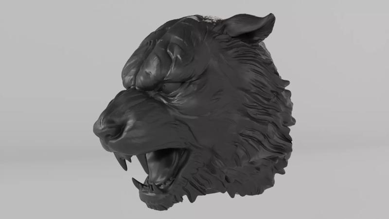 Tiger Face - 3D Printable