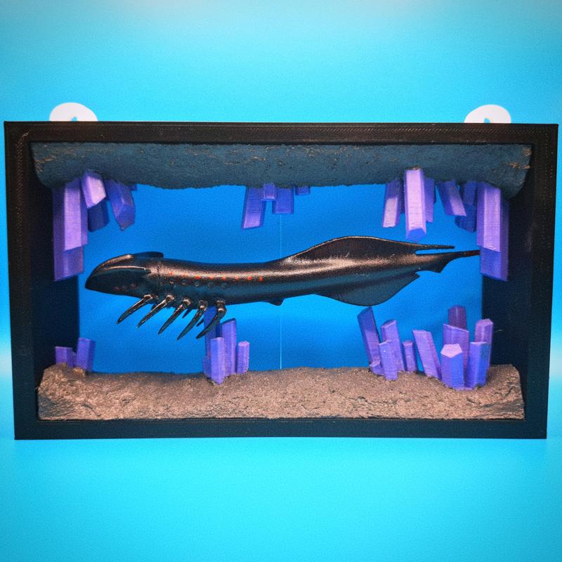 Subnautica Below Zero Crystal Caverns Diorama for the wall